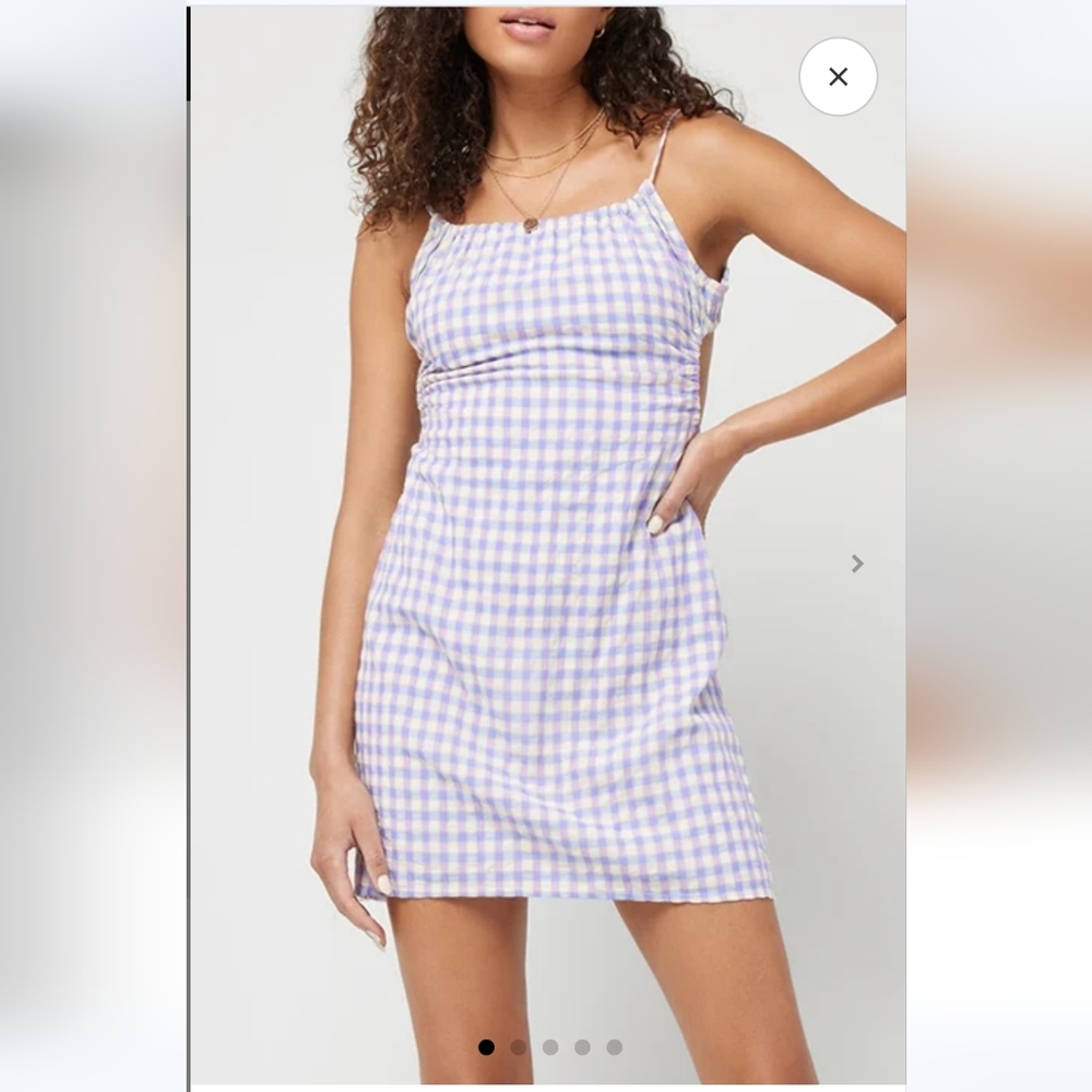 NWT 121$ L*Space Anika Mini Dress in Park Slope Gingham